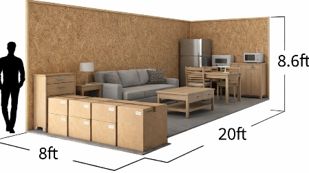 20ft storage container dimensions